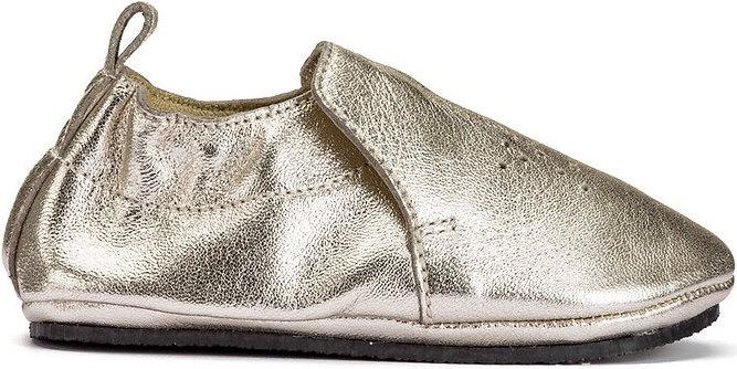 Image du produit La Redoute Collections Pantoufles en cuir doré avec motif étoilé (21)