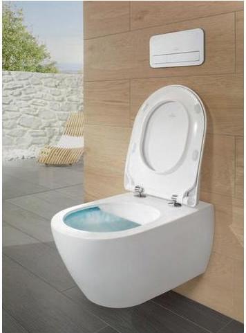 Immagine prodotto Villeroy & Boch Set WC Subway 2.0 DirctFlush open splash rim bianco sospeso con sedile WC a ribalta