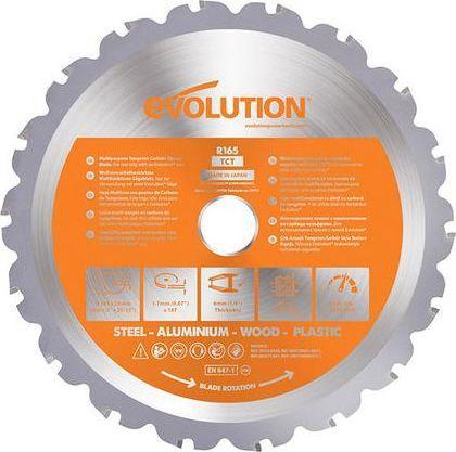 Actual product image Evolution universal TCT saw RAGE 165mm
