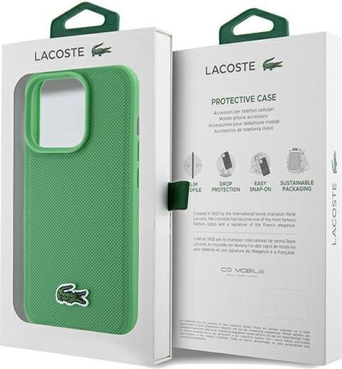 Image du produit Lacoste LCHMP15XPVCN iPhone 15 Pro Max 6.7" zielony/green étui rigide Iconic Petit Pique MagSafe (Apple iPhone 15 Pro Max)