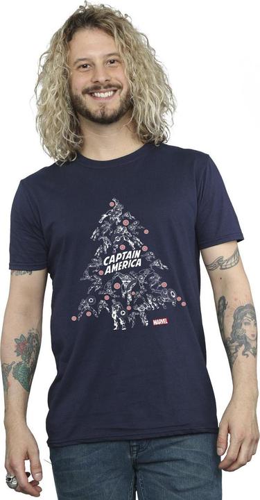 Produktbild Captain America Christmas Tree TShirt (S)