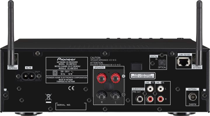Pioneer X-Hm72d (WiFi, 2x 50 W)