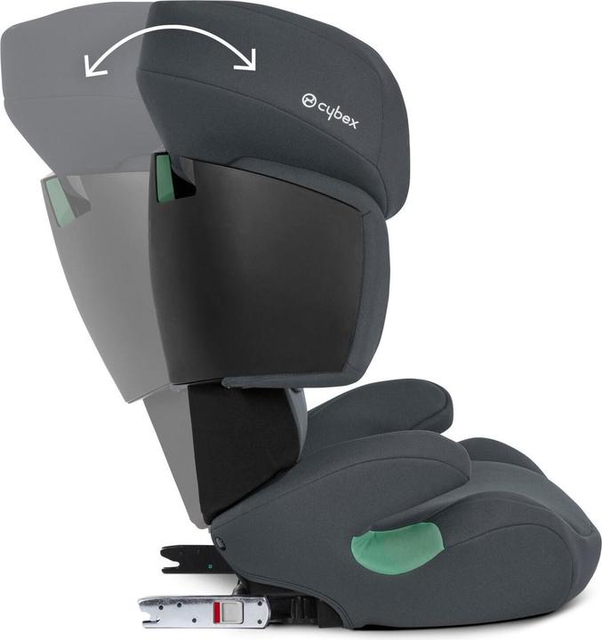 Actual product image Cybex SOLUTION X I-FIX Cobblestone Grey | dark grey (Booster seat, ECE R129/i-Size Standard)