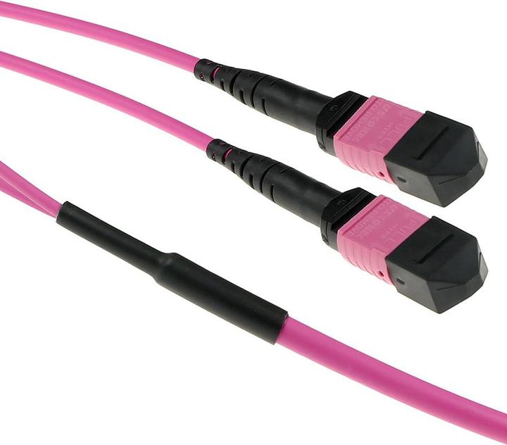Actual product image 10 meter Multimode 50/125 OM4(OM3) polarity B fiber trunk cable with 2 MTP/MPO female connectors (S/UTP, CAT7, 10 m)