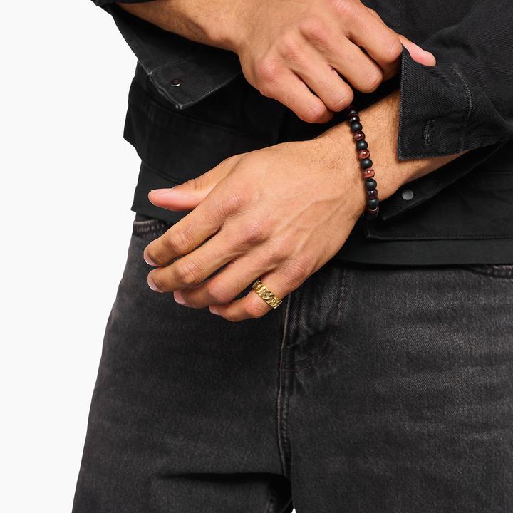 Actual product image Thomas Sabo Ring Kettenglieder breit vergoldet (54)