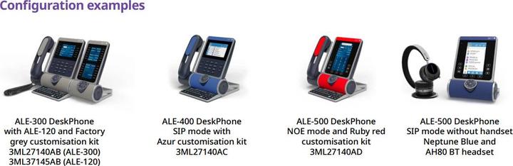 Actual product image Alcatel LUCENT ENTERPRISE 500 Enterprise DeskPhone with Cordless Handset