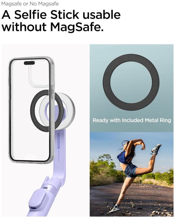 Produktbild Spigen S571W MagSafe Bluetooth Selfie Stick with Tripod - Purple