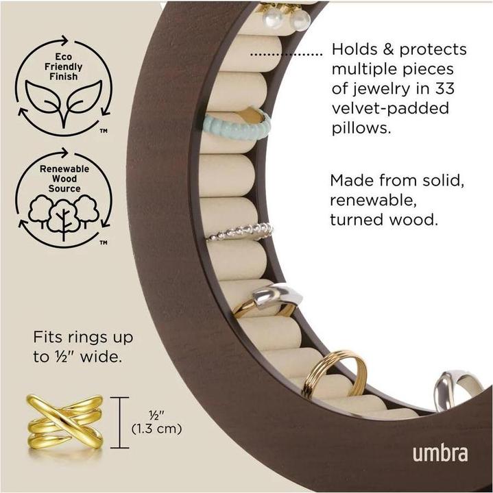 Produktbild Umbra Schmuckschatulle Ferris 19 x 4 cm, Braun