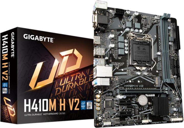 Image du produit Gigabyte H410M H V2 (LGA 1200, Intel H410, mATX)