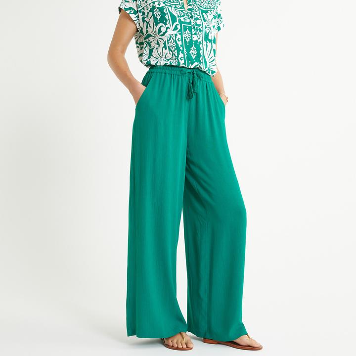 Produktbild Anne Weyburn Weite Hose aus Crepon (48)