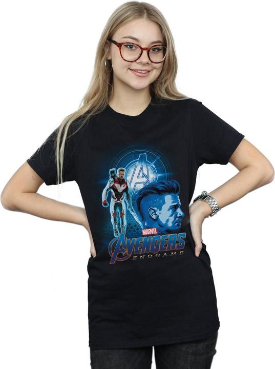 Immagine prodotto Avengers Endgame Hawkeye Team Suit Maglietta Ampia Donna (S)