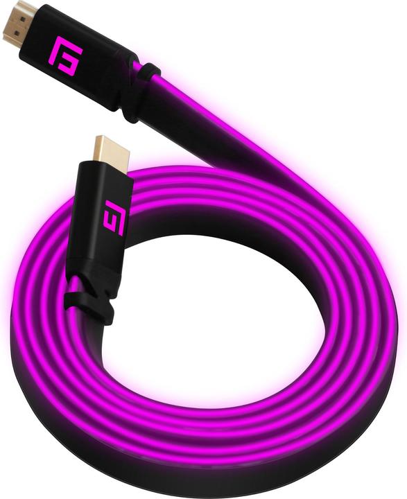 Produktbild Floating Grip HDMI Kabel High Speed 8K/60Hz LED 1.5m pink (1.50 m, HDMI)