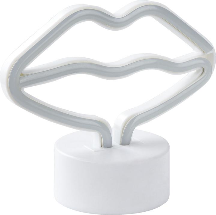 Image du produit Beliani Néon LED Personnage décoratif bouche rose 15 cm FLORA (300 lm)