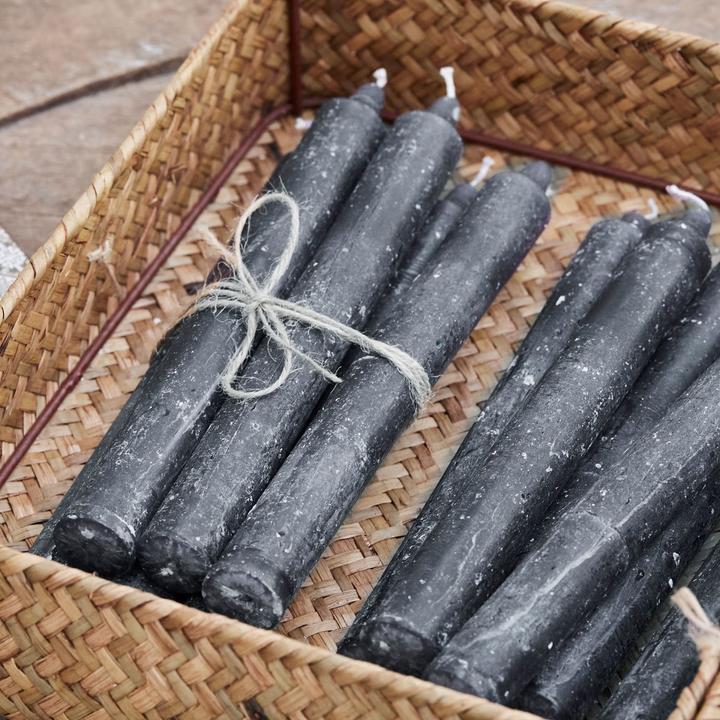 Immagine prodotto Loberon Set di 12 candele Bauceau grigio scuro (12 pz.)