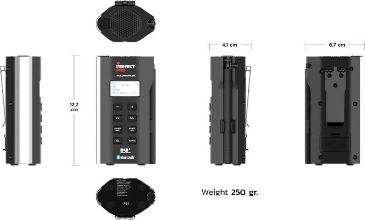 Productafbeelding PerfectPro Soloworker (DAB+, VHF, Bluetooth)