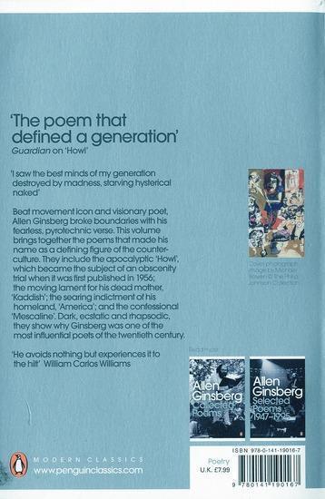 Immagine prodotto Howl, Kaddish and Other Poems (Inglese, Allen Ginsberg, 2009)