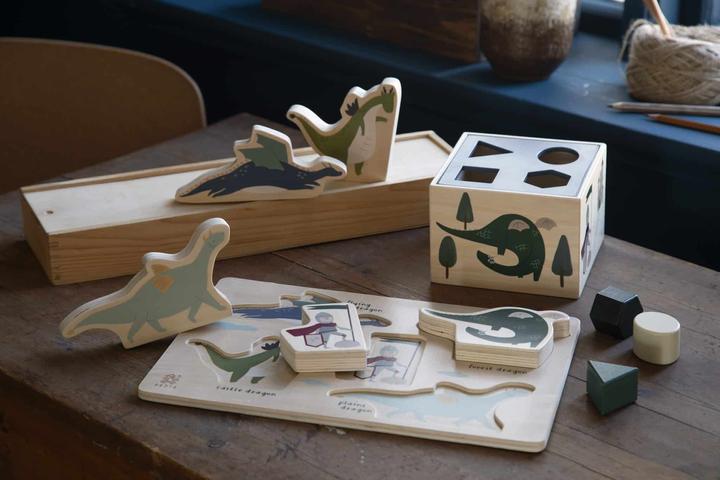 Actual product image Sebra Strong wooden puzzle, Dragon Tales