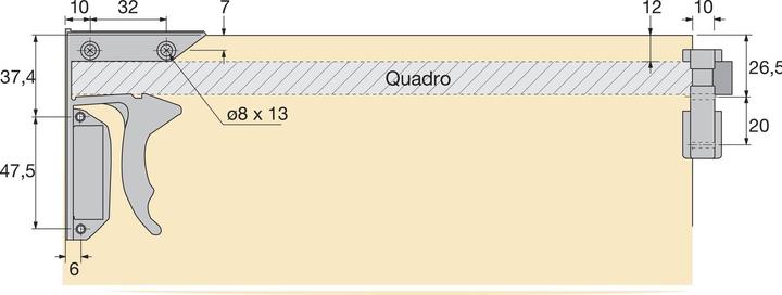 Produktbild Hettich Teilauszüge QUADRO 25 (1 Stk.)