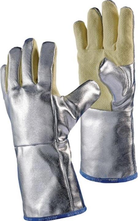 Jutec Hitzeschutzhandschuhe 5-Finger Universalgrösse natur/silber m.alumin.Preox-Aramid (10)