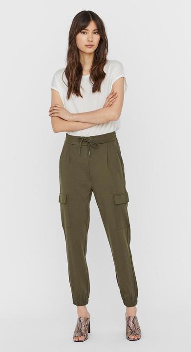 Actual product image Vero Moda VMEVA MR CARGO ELASTIC DETAIL PANTS LCS Cargo Trousers (34)