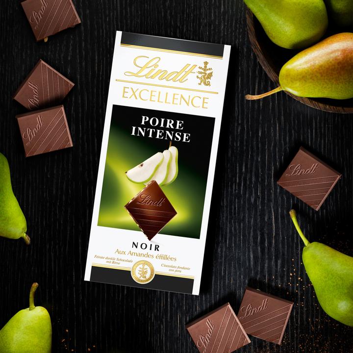 Immagine prodotto Lindt Tavoletta di cioccolato fondente Excellence alla pera (100 g)