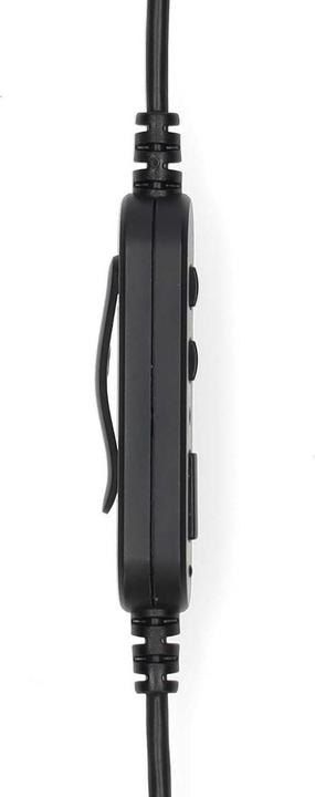 Produktbild Nedis PC-Headset - Im Ohr - Mono - USB Type-A/USB Type-C - Klappbarer Mikrofon - Schwarz (Kabelgebunden, USB-C)