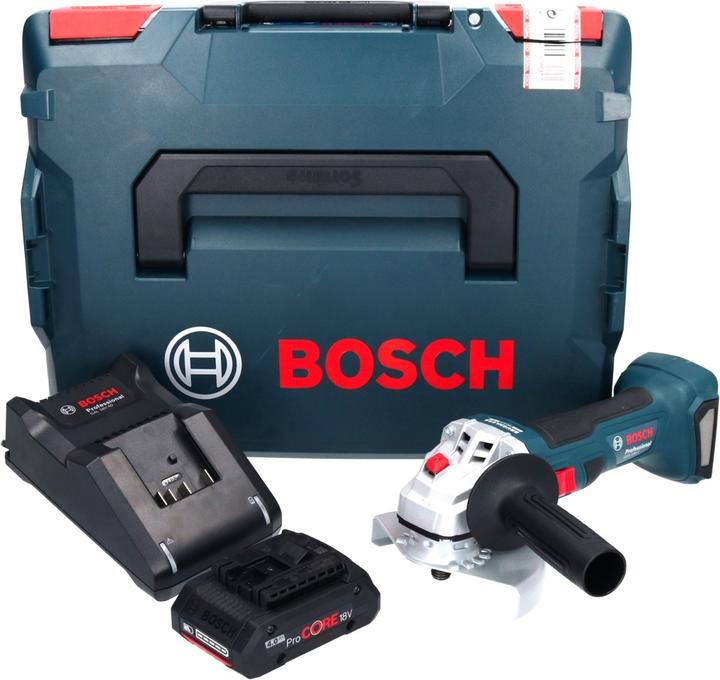 Produktbild Bosch Professional Bosch GWS 18V-7 Professional Akku Winkelschleifer 18 V 125 mm 22,23 mm Brushless + 1x ProCORE Akku 4 (125 mm)