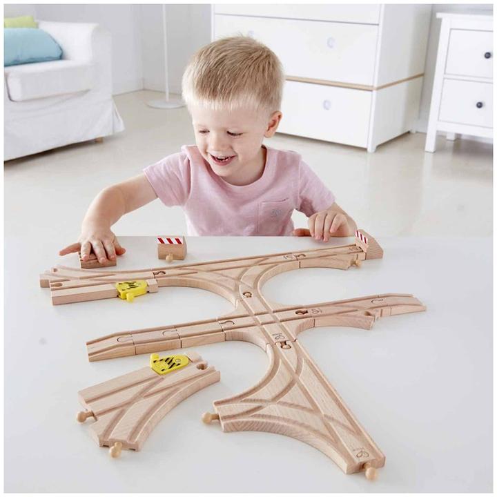 Produktbild Hape Schienenbauset Wechsel & Weichen