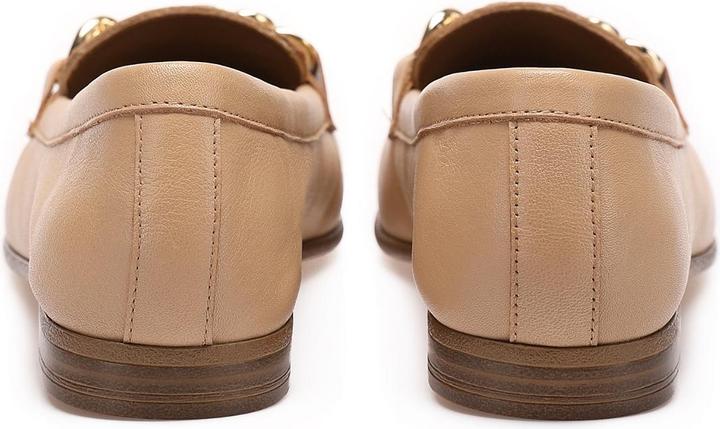 Immagine prodotto Inuovo Questa scarpa slip-on alla moda è realizzata in pelle di alta qualità e con una catena decorativa (39)