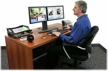 Actual product image Ergotron Neo-Flex monitor stand (Table, 24")