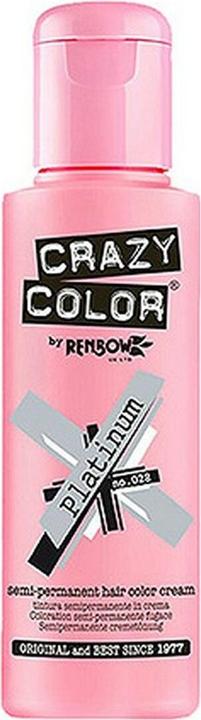 Produktbild Crazy Color Renbow Semi Permanent Hair Color Cream Platinum No.28 100ml (028)