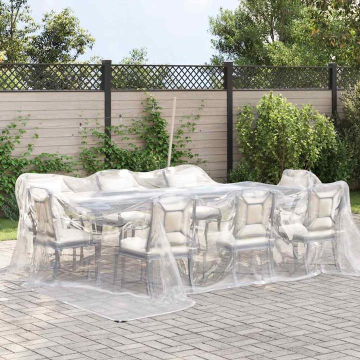 Image du produit VidaXL Bâche transparente avec oeillets 4x4 m polyéthylène bâche transparente (400 x 400 cm)