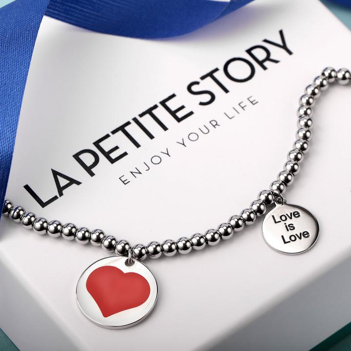 Immagine prodotto La Petite Story Bracciale Love Is Love (20 cm, Acciaio inossidabile)