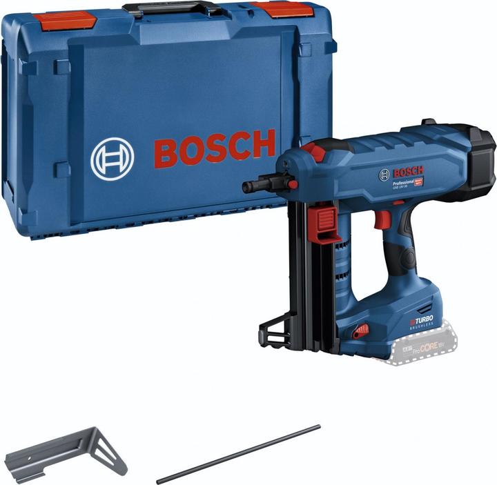 1 x Ausdrückstift (1 600 A02 K03), 1 x Befestigungshaken (1 600 A02 K07), 1 x XL-BOXX-Einlage für GNB 18V-38 (6 082 850 728), 1 x XL-BOXX (1 605 438 1GL)