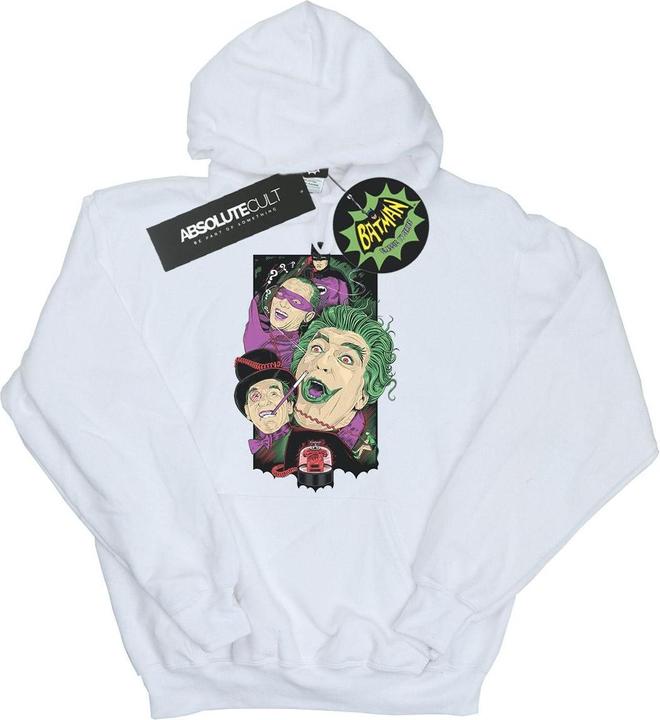 Actual product image Mens Batman TV Series Rogues Gallery Hoodie (L)