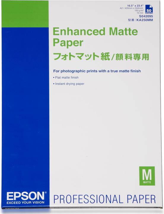 Actual product image Epson Enhanced Matte Paper (192 g/m², A2, 50 x)