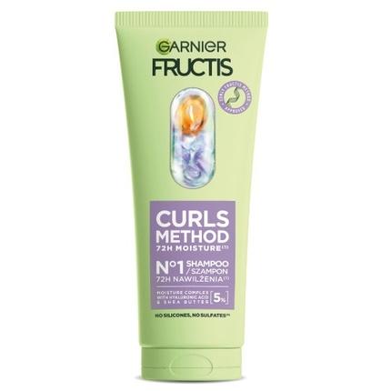 Immagine prodotto Garnier Fructis Curls Method Moisturizing Shampoo For Curly And Wavy Hair 200ml (200 ml, Shampoo liquido)