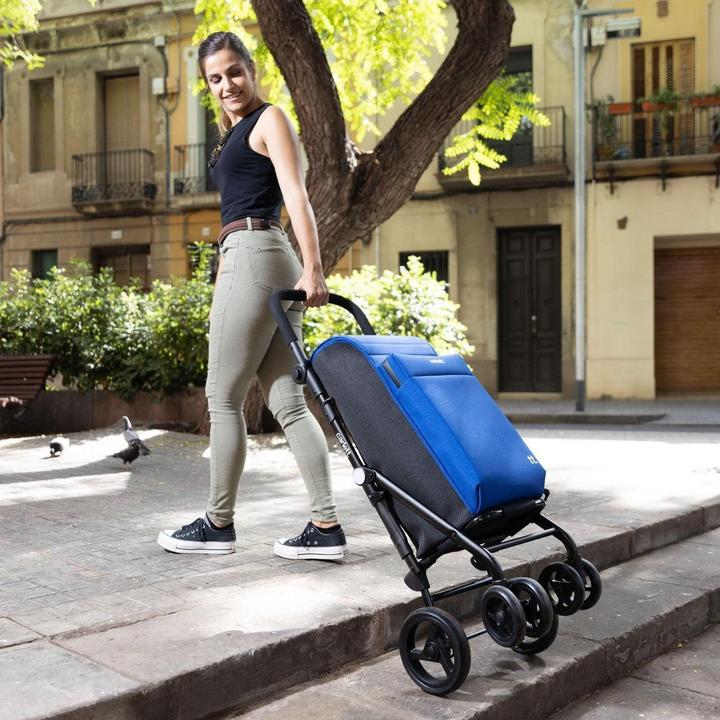 Produktbild Carlett Einkaufstrolley mit 4 Raedern Urban duo in Schwarz