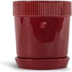 Image du produit Sagaform Pot à herbes aromatiques Elise bordeaux, D17 H19