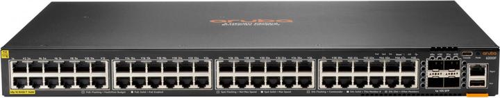 Actual product image Aruba 6200F 48G Class4 PoE 4SFP+ 370W Switch (52 Ports)