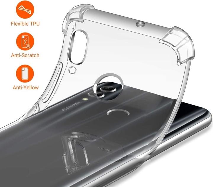 Actual product image Screenguard Huawei P Smart 2019 Cover Crystal Soft Airbag Bumper (Huawei P Smart (2019))
