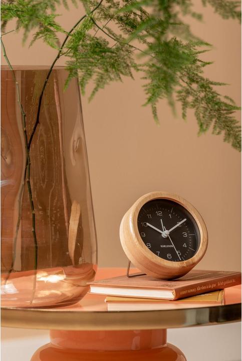 Immagine prodotto Karlsson Sveglia classica Neat Round Bamboo / Nero