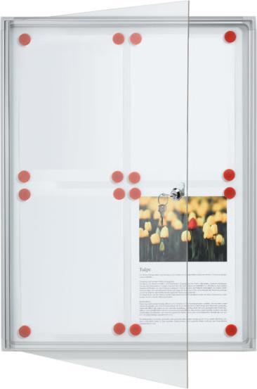 Franken Schaukasten x-tra!Line 4 x DIN A4 Innenbereich magnethaftende und trocken