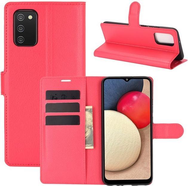 Productafbeelding MU Classic Litchi Leren Boekomslag Serie (Samsung Galaxy A02s)