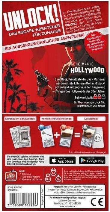 Immagine prodotto Asmodée Sblocca! Hollywood segreto (scenario singolo) (Tedesco)