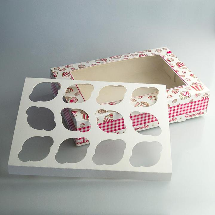 Actual product image miniSchoggi Box of 12 Cupcakes