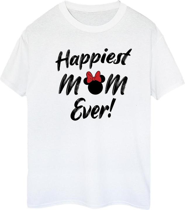 Immagine prodotto Disney Minnie Mouse Happiest Mom Ever Maglietta Ampia Donna (S)