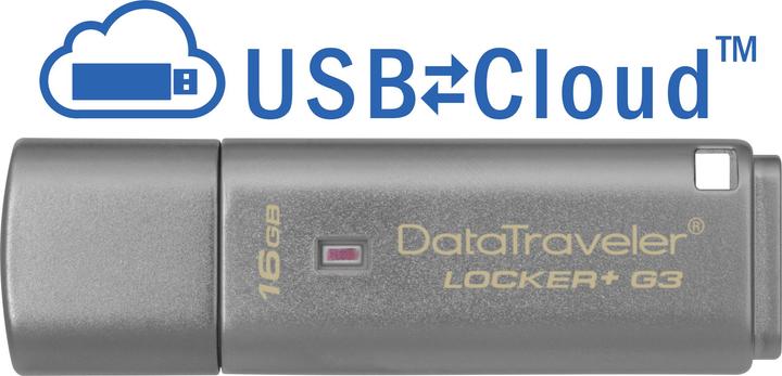 Produktbild Kingston DataTraveler Locker+ G3 (16 GB, USB 3.0, USB-A)
