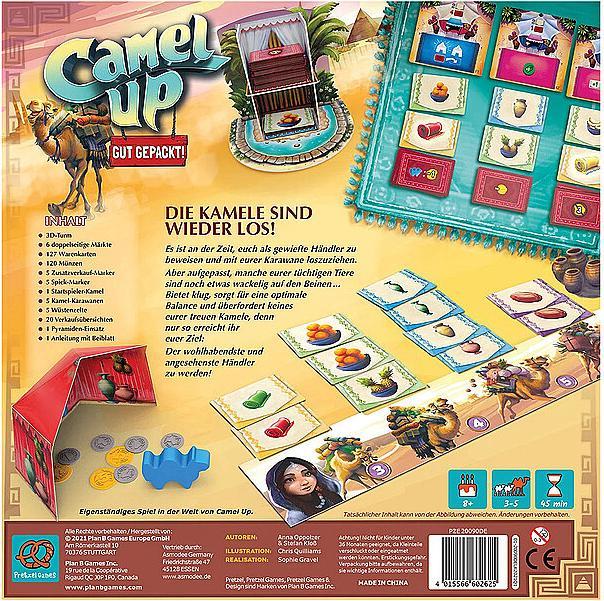 Produktbild Asmodée PRGD0002 - Camel Up Gut gepackt, Brettspiel, für 3-5 Spieler ab 8 Jahren (DE-Ausgabe) (Deutsch)