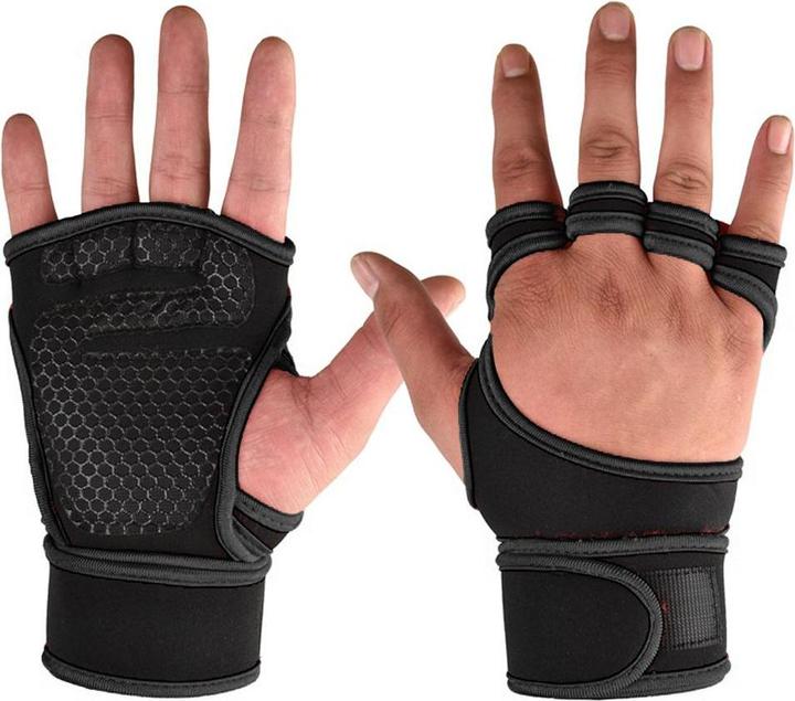 Immagine prodotto JTI Guanti da allenamento con supporto per il polso - Nero - L (L)